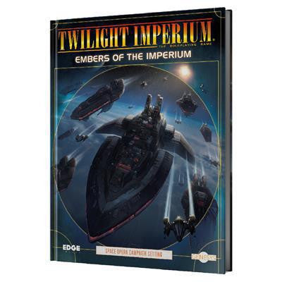 Genesys Embers of the Imperium cover featuring spaceships in a dark, star-filled space scene.