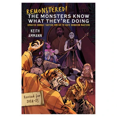 Remonstered The Monsters Know What They’re Doing cover art featuring a tiger and adventurers ready for battle.