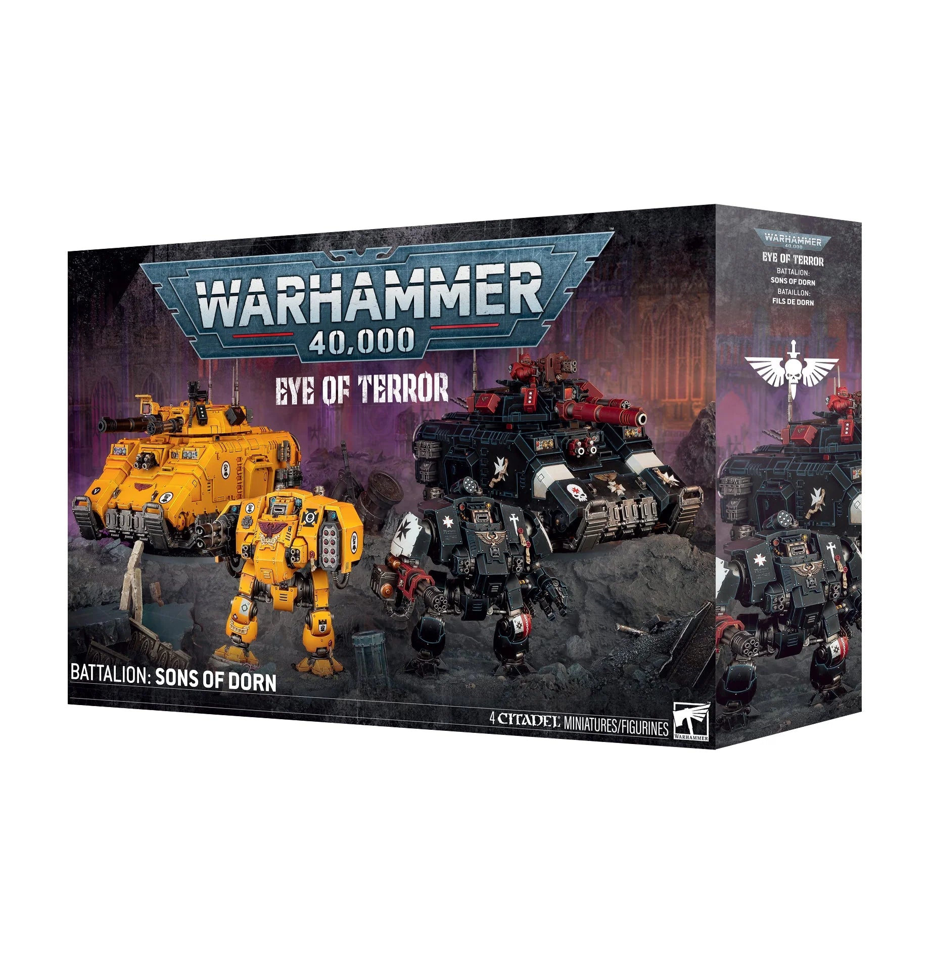 Warhammer 40,000 Space Marines Sons of Dorn Eye of Terror Battalion set with Imperial Fists and vehicles.
