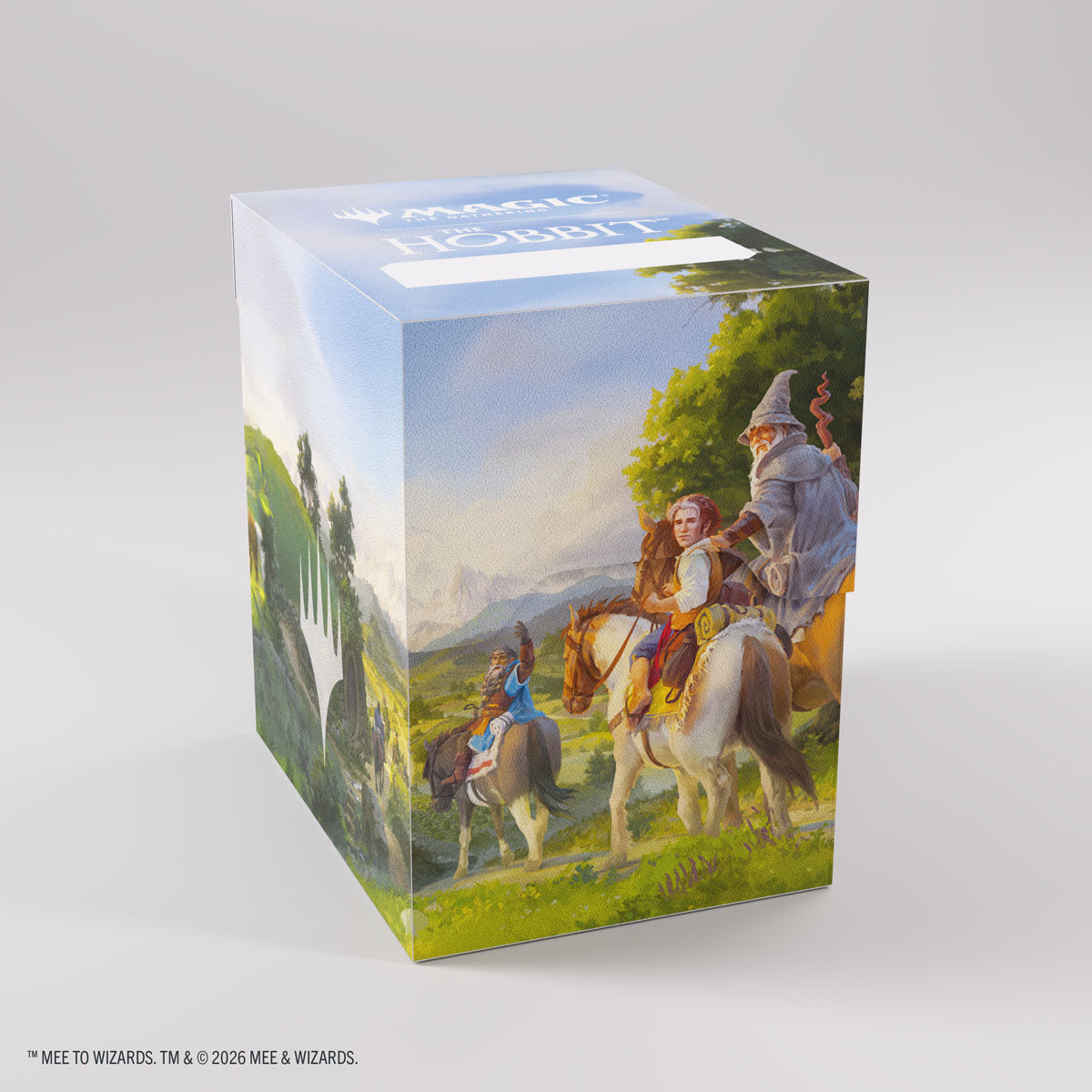Magic: The Gathering | The Hobbit Soft Crate 80+ with artwork of three riders on a blue-sky landscape.