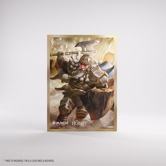 Magic: The Gathering | The Hobbit Premium Art Sleeves - Dwarf 1 featuring a dwarf warrior.