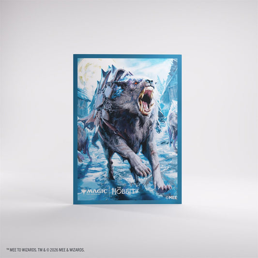 Magic: The Gathering | The Hobbit Premium Art Sleeves – Villain’s Treasure 1 pack featuring armored wolf artwork.