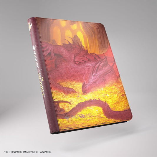 Magic: The Gathering Hobbit Smaugs Mox Amber 18-Pocket Zip-Up Album card storage binder.
