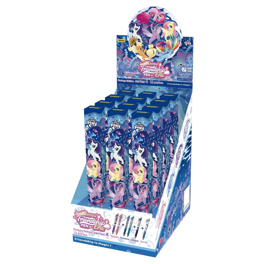 Display box of 12 My Little Pony: Fantasy Edition blind box gel pens.