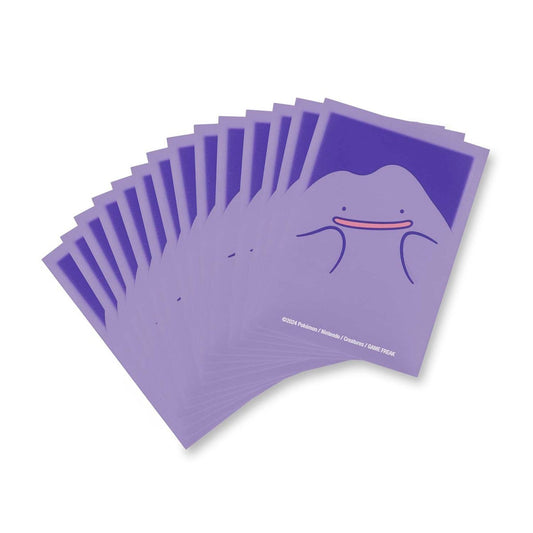 Pokémon TCG Ditto Quartet Card Sleeves, pack of 65, with Ditto’s smile and mountain-like shape.