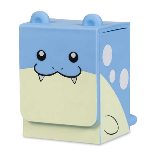 Pokémon TCG Deck Buddies Spheal Deck Box, blue and cream, animal-shaped with fangs, round eyes, and side spots.