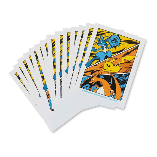 Pokémon TCG: Battle Start Card Sleeves with Pikachu and Charizard designs.