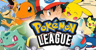 Pokémon League product featuring Ash Ketchum, Pikachu, and friends with “Pokémon League” text on the front.