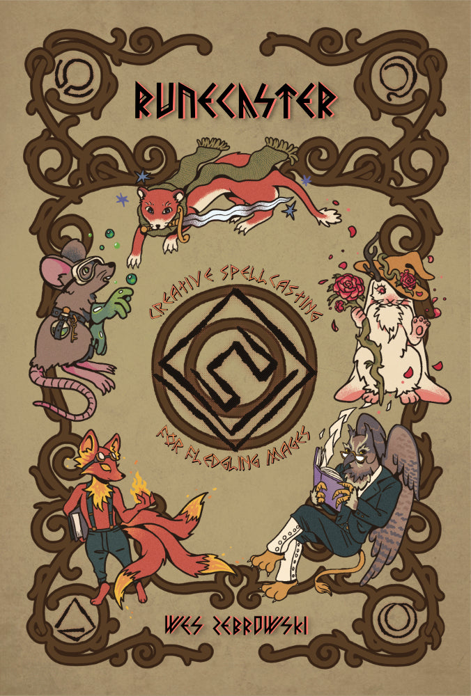 Runecaster physical book cover from authorized distributor Indie Press Revolution