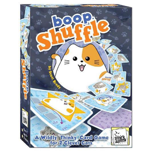Boop Shuffle portable card game featuring a cat theme.