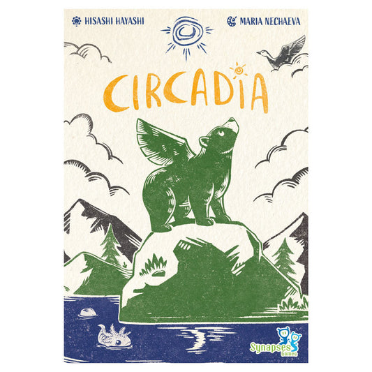 Circadia spirit creature card featuring a green bear with wings, for mountain habitats.