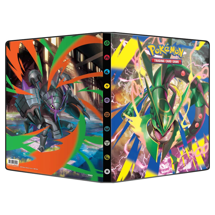Pokémon Mega Evolution: Delta Reign 9-Pocket Portfolio with Mega Rayquaza and other Mega Evolution characters.