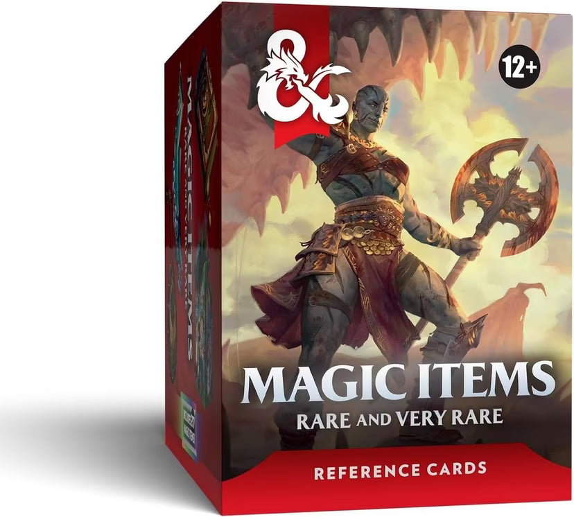 Magic Item Cards: Rare and Very Rare for One D&D, ages 12+, based on Dungeon Masters Guide.
