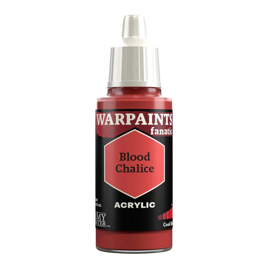 Warpaints Fanatic Blood Chalice 18ml bottle, red acrylic paint with a white cap.