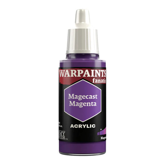 Warpaints Fanatic Magecast Magenta 18ml bottle with a white cap, containing strong purple base tone paint.