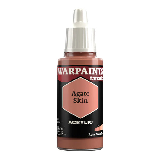 Warpaints Fanatic Agate Skin 18ml acrylic paint bottle for vibrant, rosy skin tones.
