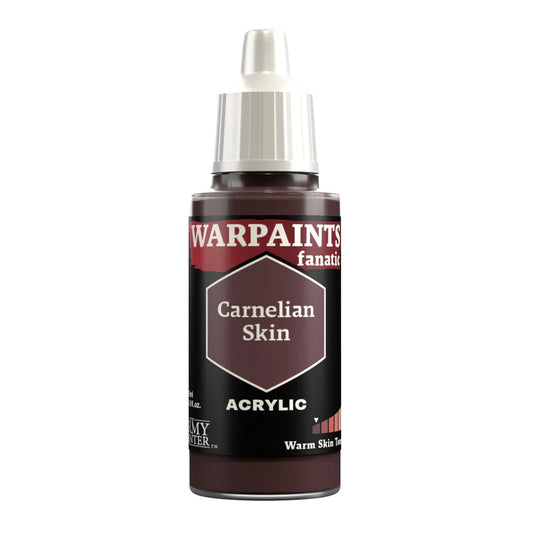 Warpaints Fanatic Carnelian Skin acrylic paint, 18ml, for deep reddish brown and warm skin tone painting.