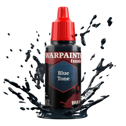 Warpaints Fanatic Wash Blue Tone 18ml bottle for miniature painting.