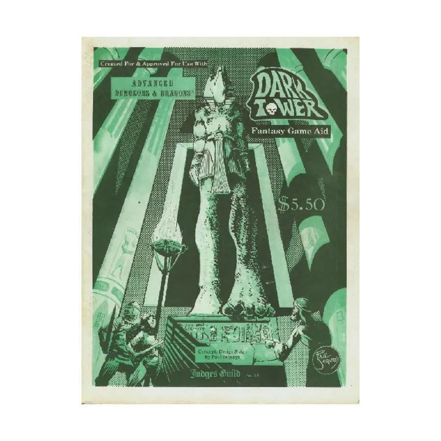 Dark Tower product with green-tinted cover, large statue graphic, and 5.50 price tag.