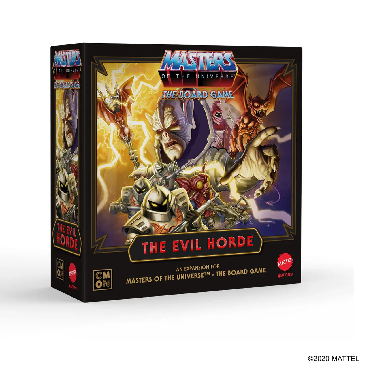 Masters of the Universe Evil Horde box featuring Hordak, Skeletor, Trap Jaw, and other villains.