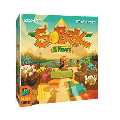 Sobek: 2 Players board game, Egyptian-themed, for two players by Bruno Cathala and Pandasaurus Games.