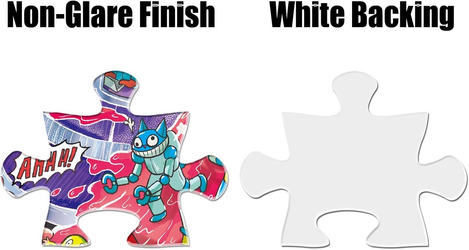 Candyland 1000 Piece Jigsaw Puzzle with non-glare finish and white backing for easy viewing and assembly.