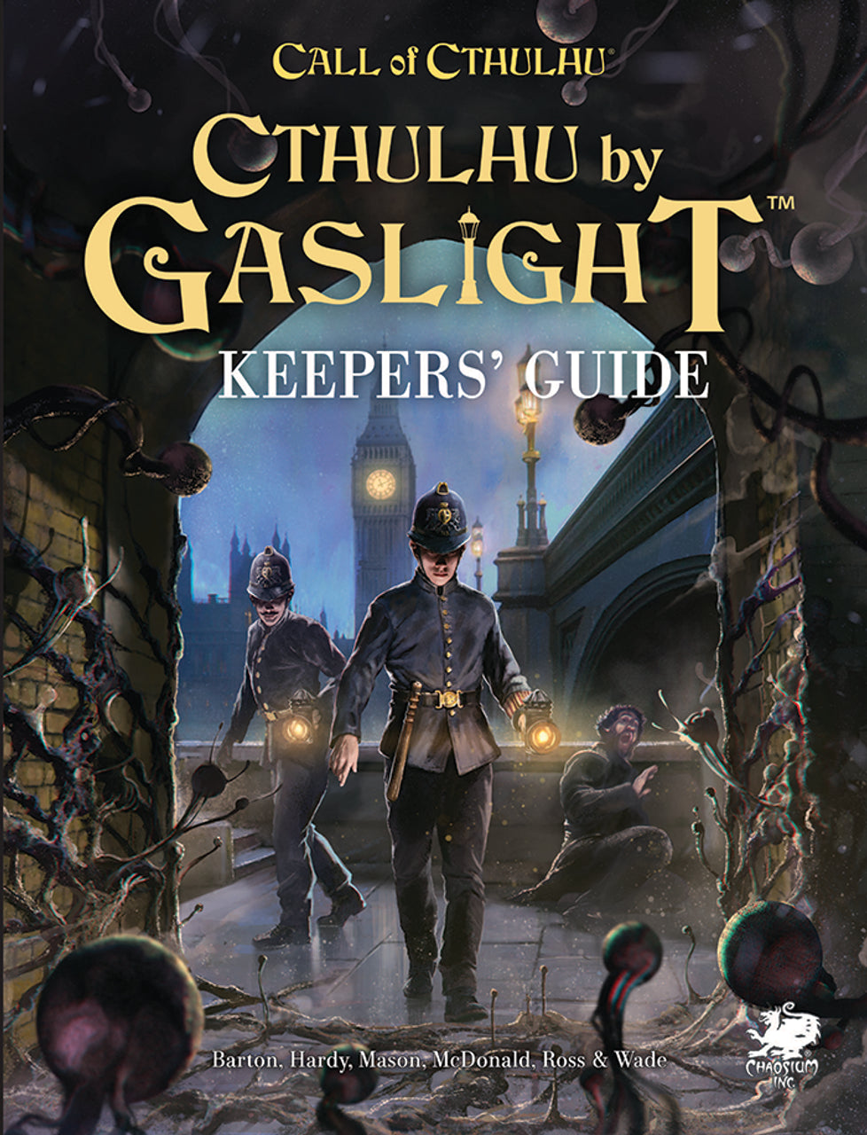 Call of Cthulhu: Cthulhu by Gaslight game featuring Victorian officers investigating tentacles in 1890s London.