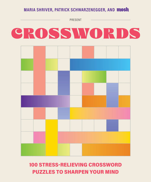 Book titled “100 Stress-Relieving Crossword Puzzles to Sharpen Your Mind”.