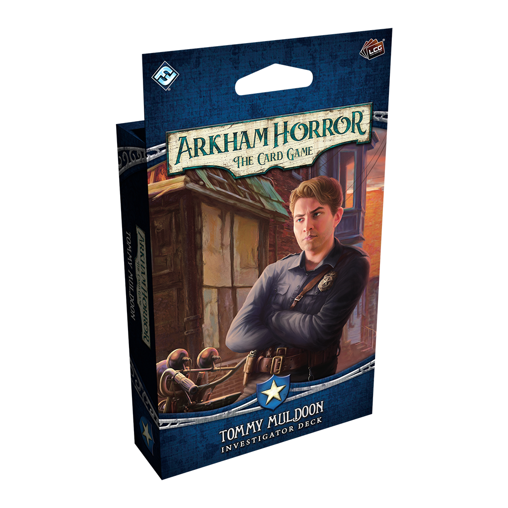 Arkham Horror: The Card Game Tommy Muldoon Investigator Deck, Guardian pre-built deck expansion pack.