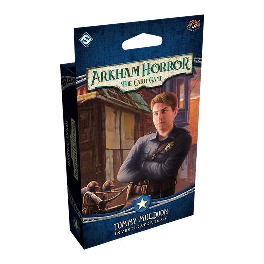 Arkham Horror: The Card Game Tommy Muldoon Investigator Deck, Guardian pre-built deck expansion pack.