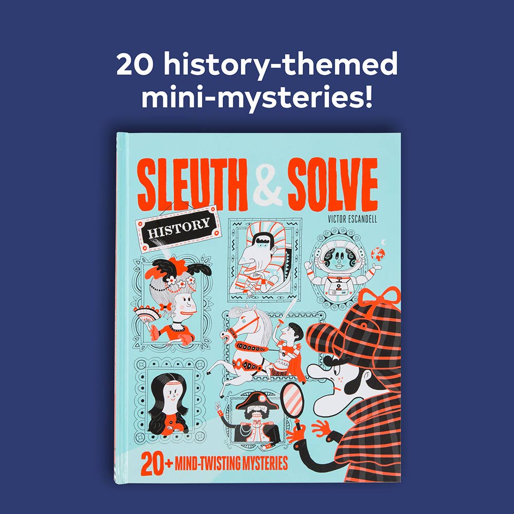 Sleuth & Solve interactive puzzle book.