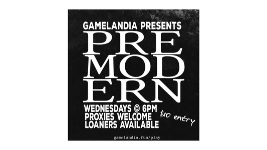 Magic the Gathering Premodern tournament at Gamelandia: Wednesdays at 6pm, October 21.