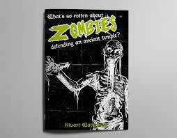 Whats So Rotten About Zombies book cover showing a decaying zombie, themed on an undead horror game in an ancient temple.