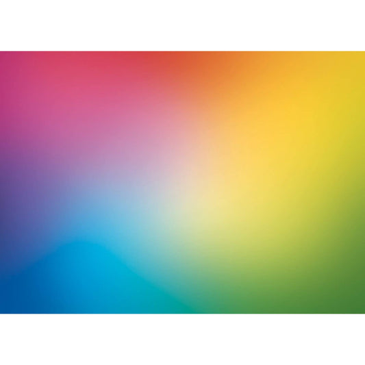 Rainbow Gradient 1000 Piece Puzzle with pink, red, yellow, green, and blue blended colors.
