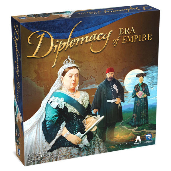 Diplomacy: Era of Empire board game box, 19th-century strategy variant with regal figures on the cover.