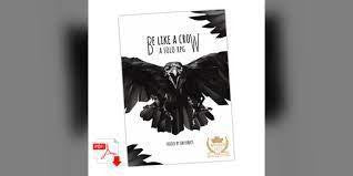 Be Like a Crow book cover with a black crow in flight and the title above.