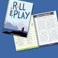 The Game Masters Notebook Play & Roll: two spiral-bound campaign planners, one open to charts.