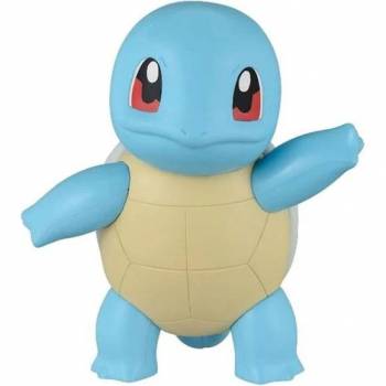 Bandai Pokémon Model Kit Quick: Squirtle, blue with red eyes, yellow shell, arms raised.