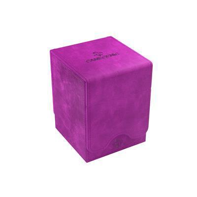 Squire 100+ XL bright pink extra-large box for 100 double-sleeved cards with a subtle logo.