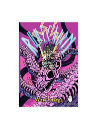 Runecairn Wardensaga HC comic book cover showing a warrior riding a dragon.
