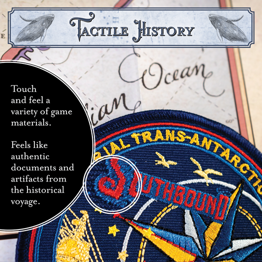 Shackleton Series: Escape Game, a tactile puzzle adventure and historical fiction based on a true story.