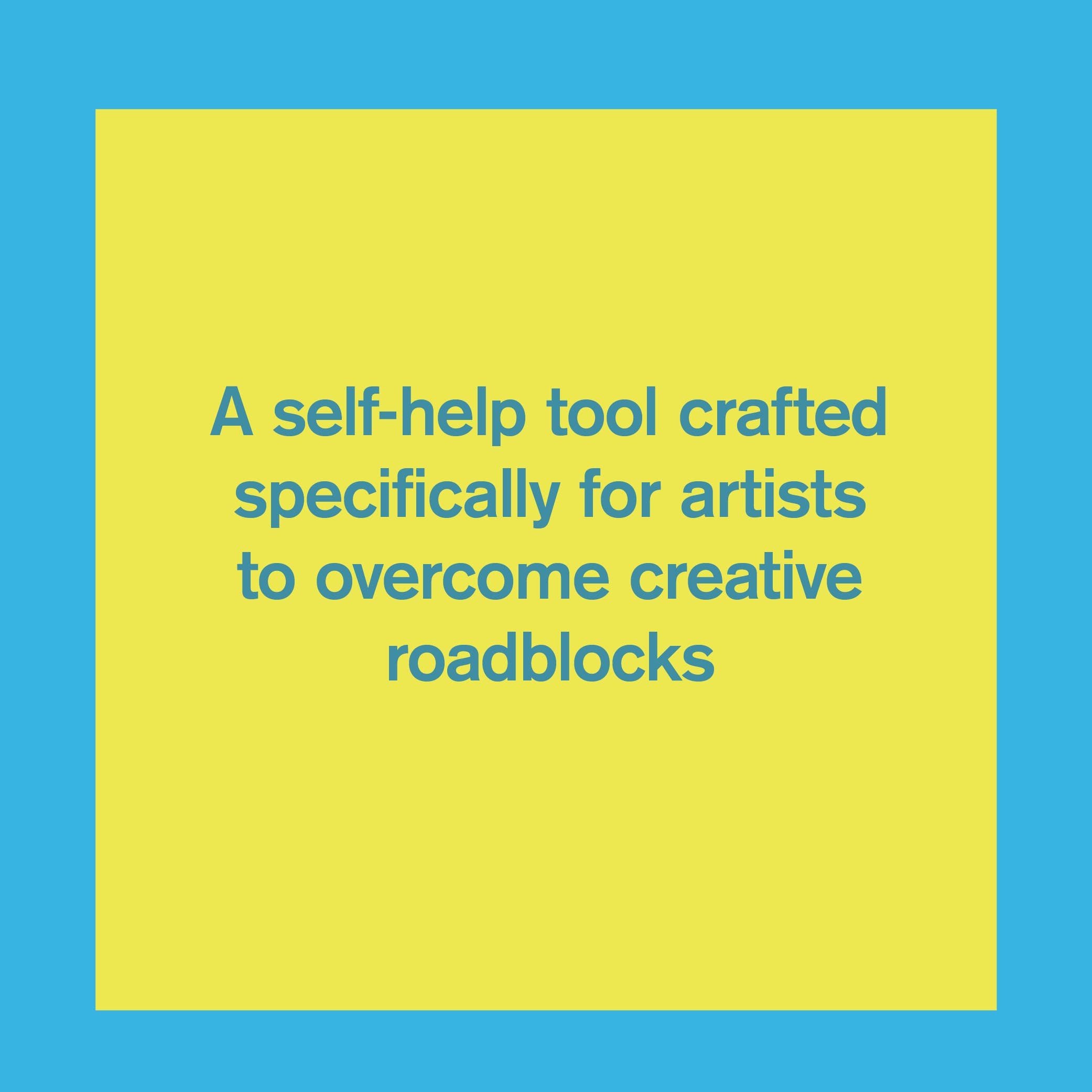Artists Deck product box with yellow background and blue text.