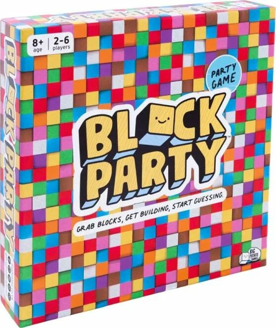 Block Party board game box for 2-6 players, ages 8+.