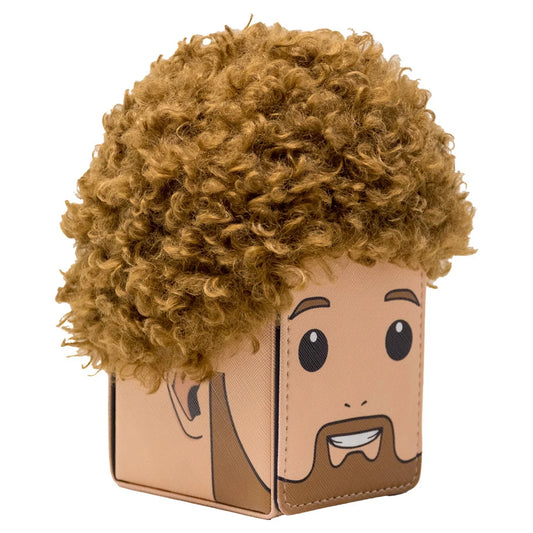 Alcove Flip deck box: Headcase: Bob Ross design with cartoon face and textured brown afro.