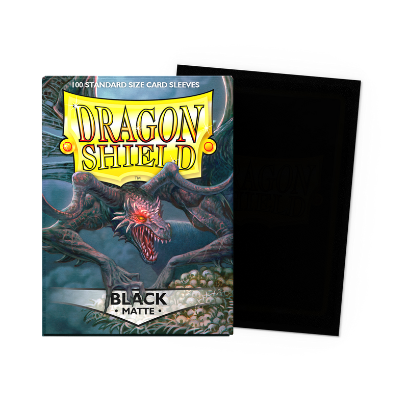 Dragon Shield Standard Sleeves, 100 Count Box, matte finish for trading card protection.