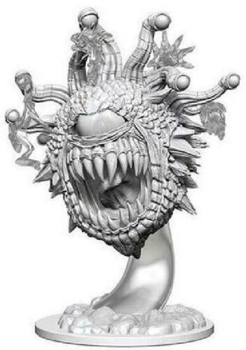D&D: NMU Beholder Variant W12 miniature with sharp teeth and eye stalks.