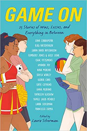 Game On YA anthology featuring teen athletes in uniforms on the cover.