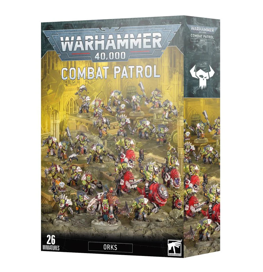 Combat Patrol: Orks box with 26 painted miniatures.