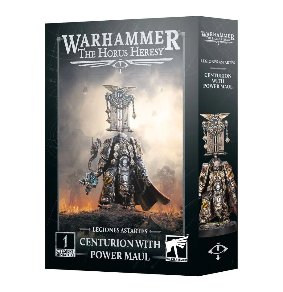 Horus Heresy Legiones Astartes Centurion with Power Maul miniature model kit box.
