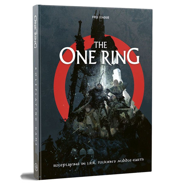 The One Ring: Core Rules Standard tabletop RPG book featuring Middle-earth-themed cover art.